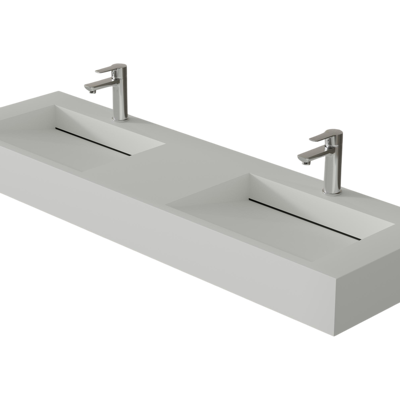 Wandbecken Bernstein Twg16 Aus Mineralguss 153 X 45 X 15 Cm Weiß Matt Ohne Untergestell Wandbecken Bernstein Twg16 Aus Mineralguss 153 X 45 X 15 Cm Weiß Matt Ohne Untergestell