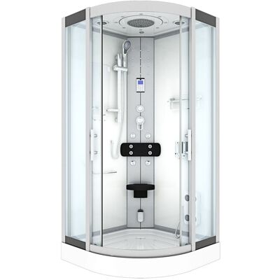ACQUAVAPORE Dampfdusche Duschtempel Sauna Dusche Duschkabine D46-10t2-ec 90x90 Cm Mit 2k Scheiben Versiegelung ACQUAVAPORE Dampfdusche Duschtempel Sauna Dusche Duschkabine D46-10t2-ec 90x90 Cm Mit 2k Scheiben Versiegelung
