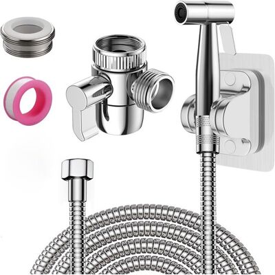 OEM Bidetdusche Handbrause 3-wege-ventil 150 Cm Schlauch Wandhalterung Hygienische Reinigung Wc-dusche Badaccessoire Körperpflege Universalanschluss OEM Bidetdusche Handbrause 3-wege-ventil 150 Cm Schlauch Wandhalterung Hygienische Reinigung Wc-dusche Badaccessoire Körperpflege Universalanschluss
