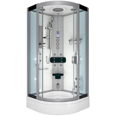 ACQUAVAPORE Dampfdusche Duschtempel Sauna Dusche Duschkabine D46-50t3-ec 90x90 Cm Mit 2k Scheiben Versiegelung ACQUAVAPORE Dampfdusche Duschtempel Sauna Dusche Duschkabine D46-50t3-ec 90x90 Cm Mit 2k Scheiben Versiegelung