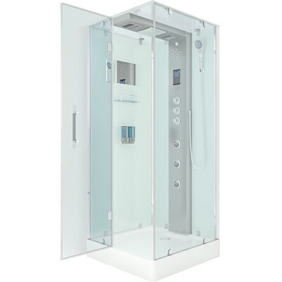 ACQUAVAPORE Dampfdusche Duschtempel Sauna Dusche Duschkabine D38-10l3-ec 90x90 Cm Mit 2k Scheiben Versiegelung ACQUAVAPORE Dampfdusche Duschtempel Sauna Dusche Duschkabine D38-10l3-ec 90x90 Cm Mit 2k Scheiben Versiegelung