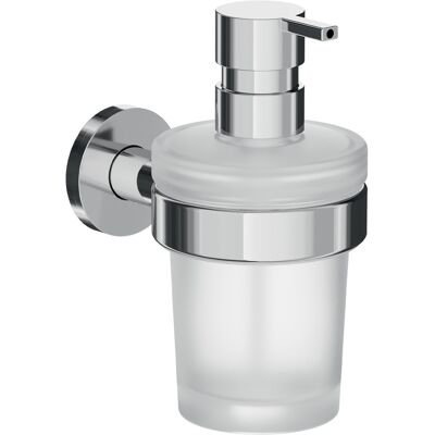 Inda - Touch-seifenspender Zur Wandmontage Aus Poliertem Chrom / Satiniertem Glas Inda - Touch-seifenspender Zur Wandmontage Aus Poliertem Chrom / Satiniertem Glas