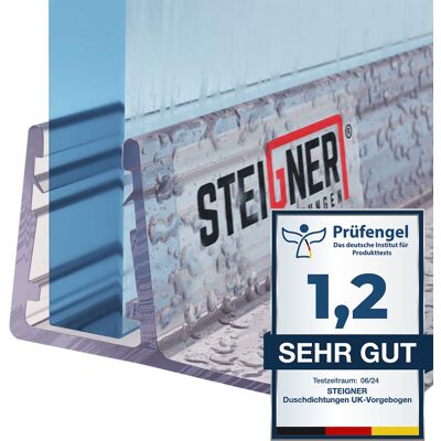 Duschdichtung Uk02 Ersatzdichtung Für Dusche Wasserabweiser, L, 170 Cm, (einzeldichtung), 6mm Bis 8mm Glasstärke - Steigner Duschdichtung Uk02 Ersatzdichtung Für Dusche Wasserabweiser, L, 170 Cm, (einzeldichtung), 6mm Bis 8mm Glasstärke - Steigner