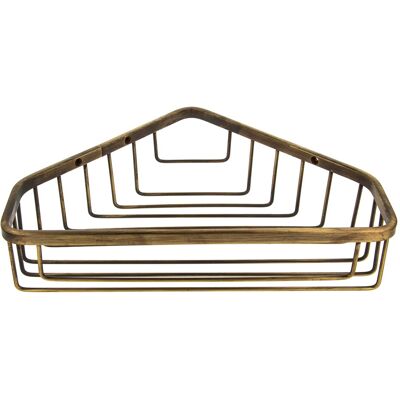 Tecuro - Eck-seifenkorb Geschlossen 230 X 170 X 50 Mm, Messing Bronciert Gebürstet Tecuro - Eck-seifenkorb Geschlossen 230 X 170 X 50 Mm, Messing Bronciert Gebürstet