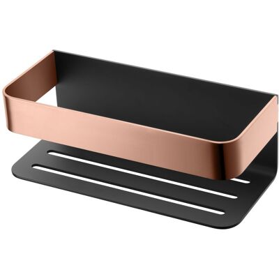 Imex Acciaio Und Ottone Portasapone Frontale Mit Kombinierter Nero Und Oro Rosa Oberfläche – Modell Mayura Imex Acciaio Und Ottone Portasapone Frontale Mit Kombinierter Nero Und Oro Rosa Oberfläche – Modell Mayura