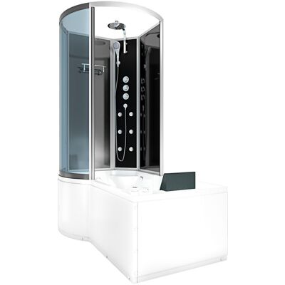ACQUAVAPORE Whirlpool Wanne Duschtempel Dusche Duschkabine K50-r32-wp-ec 100x170 Cm Mit 2k Scheiben Versiegelung ACQUAVAPORE Whirlpool Wanne Duschtempel Dusche Duschkabine K50-r32-wp-ec 100x170 Cm Mit 2k Scheiben Versiegelung