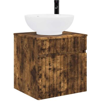 Maison Exclusive - Wandmontierte Waschbecken-vanität Räuchereiche Maison Exclusive - Wandmontierte Waschbecken-vanität Räuchereiche