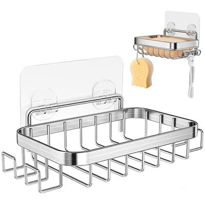 OEM Dailygoody Seifenhalter Wandmontage Bohren Nicht Erforderlich Silber Seifenspender Aus Edelstahl Praktisch Fürs Badezimmer Für Jeden Raum OEM Dailygoody Seifenhalter Wandmontage Bohren Nicht Erforderlich Silber Seifenspender Aus Edelstahl Praktisch Fürs Badezimmer Für Jeden Raum