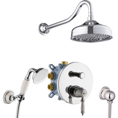 Dusch-set Unterputz Nostalgie Retro Antik- Dusche Keramik Duschsystem - Paulgurkes Dusch-set Unterputz Nostalgie Retro Antik- Dusche Keramik Duschsystem - Paulgurkes