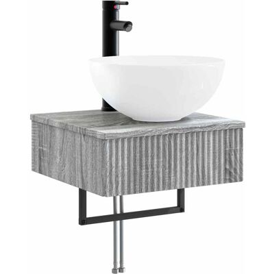 Maison Exclusive - Wandmontiertes Waschbecken Grau Sonoma 40 X 41 Maison Exclusive - Wandmontiertes Waschbecken Grau Sonoma 40 X 41
