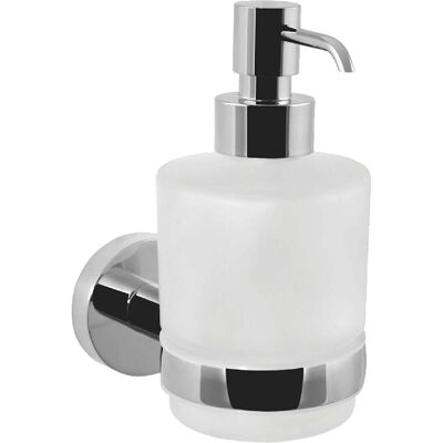 Tecuro - Serie 8000 Flüssigseifenspender Mit Opalglas - Messing Verchromt Tecuro - Serie 8000 Flüssigseifenspender Mit Opalglas - Messing Verchromt