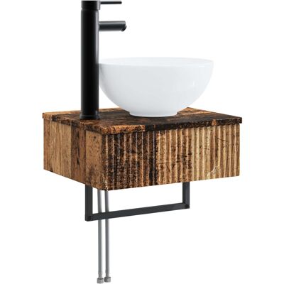 Maison Exclusive - Wandmontiertes Waschbecken Altholz 40 X 35 X 3 Maison Exclusive - Wandmontiertes Waschbecken Altholz 40 X 35 X 3