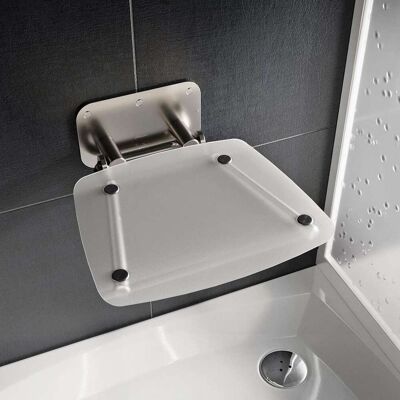 Ravak - Ovo B Ii - Duschsitz Clear, 360x360 Mm, Edelstahl/durchsichtig B8f0000051 Ravak - Ovo B Ii - Duschsitz Clear, 360x360 Mm, Edelstahl/durchsichtig B8f0000051
