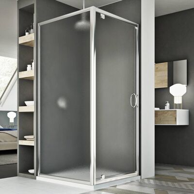 IDRALITE Schwenk-duschkabine Strukturglas H 185 Mod. Sintesi Duo 1 Tür 70x90 Öff. 70 Cm IDRALITE Schwenk-duschkabine Strukturglas H 185 Mod. Sintesi Duo 1 Tür 70x90 Öff. 70 Cm