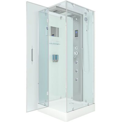 ACQUAVAPORE Dampfdusche Duschtempel Sauna Dusche Duschkabine D38-10l2-ec 90x90 Cm Mit 2k Scheiben Versiegelung ACQUAVAPORE Dampfdusche Duschtempel Sauna Dusche Duschkabine D38-10l2-ec 90x90 Cm Mit 2k Scheiben Versiegelung