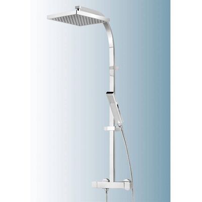 Schulte Chrome Duschsäule mit Thermostat - Duschart Schulte Chrome Duschsäule mit Thermostat - Duschart