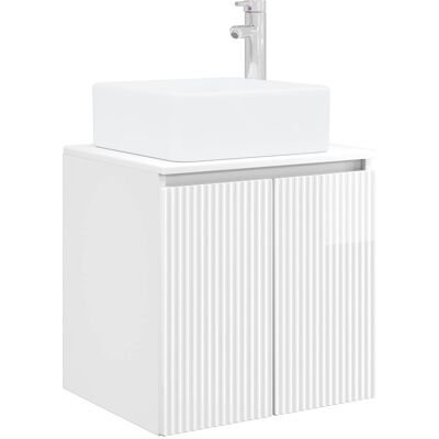 Maison Exclusive - Wandmontierte Waschtisch Hochglanz Weiß 53 X 3 Maison Exclusive - Wandmontierte Waschtisch Hochglanz Weiß 53 X 3