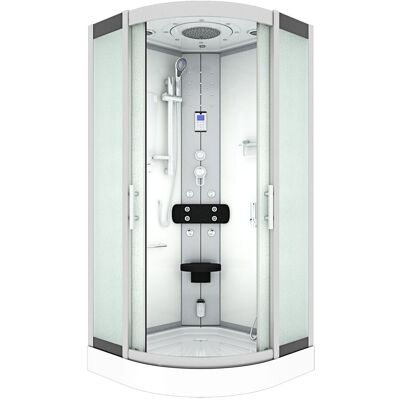 ACQUAVAPORE Dampfdusche Duschtempel Sauna Dusche Duschkabine D46-10m2-ec 90x90 Cm Mit 2k Scheiben Versiegelung ACQUAVAPORE Dampfdusche Duschtempel Sauna Dusche Duschkabine D46-10m2-ec 90x90 Cm Mit 2k Scheiben Versiegelung