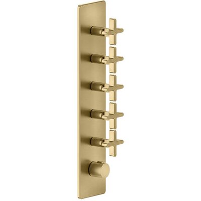 Gessi - Inciso+ Fertigmontage-Set - 3/4 Unterputz-Thermostat - Vertikale Montage - Thermostat-Set Gessi - Inciso+ Fertigmontage-Set - 3/4 Unterputz-Thermostat - Vertikale Montage - Thermostat-Set