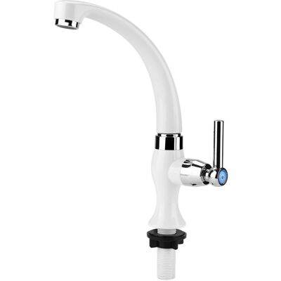 ENLENK Einfacher Kaltwasserhahn Aus Abs-kunststoff, Küchenwaschbecken, Badezimmer-waschbecken-zubehör G1/2 (gerade) ENLENK Einfacher Kaltwasserhahn Aus Abs-kunststoff, Küchenwaschbecken, Badezimmer-waschbecken-zubehör G1/2 (gerade)