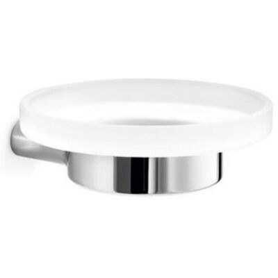 Inda - Wandmontierte Seifenschale Mito Chrom Glänzend/satiniertes Glas Inda - Wandmontierte Seifenschale Mito Chrom Glänzend/satiniertes Glas
