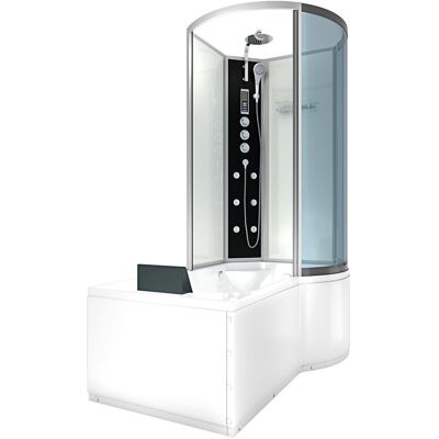 Acquavapore - Kombination Badewanne Dusche K50-l03-ec Duschtempel 170x100 Cm Acquavapore - Kombination Badewanne Dusche K50-l03-ec Duschtempel 170x100 Cm