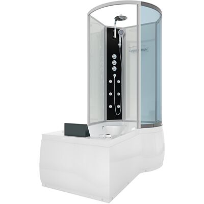 Acquavapore - Whirlpool Wanne Duschtempel Dusche Duschkabine K50-l02-wp-ec 170x100 Cm Mit 2k Scheiben Versiegelung Acquavapore - Whirlpool Wanne Duschtempel Dusche Duschkabine K50-l02-wp-ec 170x100 Cm Mit 2k Scheiben Versiegelung