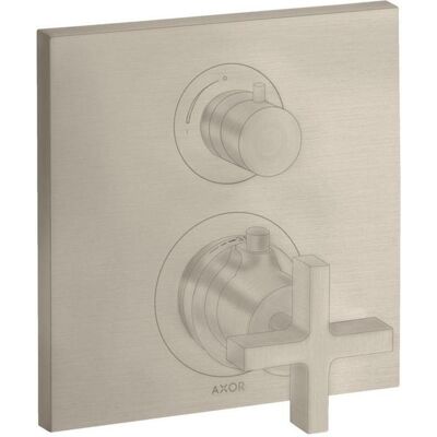 HANGROHE Axor Citterio Thermostat - Brushed Nickel - Wandmontage HANGROHE Axor Citterio Thermostat - Brushed Nickel - Wandmontage