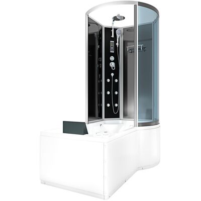 Acquavapore - Whirlpool Wanne Duschtempel Dusche Duschkabine K50-l31-wp-ec 170x100 Cm Mit 2k Scheiben Versiegelung Acquavapore - Whirlpool Wanne Duschtempel Dusche Duschkabine K50-l31-wp-ec 170x100 Cm Mit 2k Scheiben Versiegelung