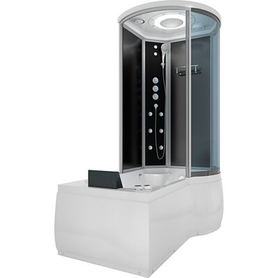 Acquavapore - Whirlpool Wanne Duschtempel Dusche Duschkabine K55-l33-wp 170x100 Cm Ohne 2k Scheiben Versiegelung Acquavapore - Whirlpool Wanne Duschtempel Dusche Duschkabine K55-l33-wp 170x100 Cm Ohne 2k Scheiben Versiegelung