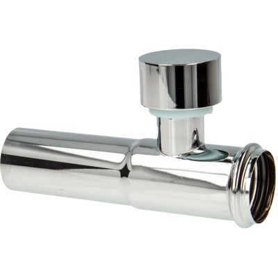 Tecuro - Verlängerungsrohr 125 Mm Mit Rohrbelüfter Für Siphon Geruchsverschluss, Verchromt Tecuro - Verlängerungsrohr 125 Mm Mit Rohrbelüfter Für Siphon Geruchsverschluss, Verchromt