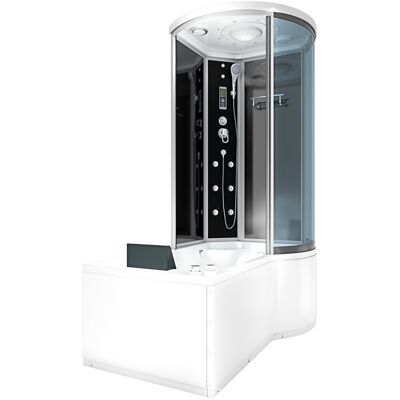 Acquavapore - Whirlpool Wanne Duschtempel Dusche Duschkabine K55-l31-wp-ec 170x100 Cm Mit 2k Scheiben Versiegelung Acquavapore - Whirlpool Wanne Duschtempel Dusche Duschkabine K55-l31-wp-ec 170x100 Cm Mit 2k Scheiben Versiegelung