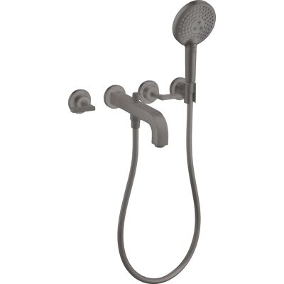 Hansgrohe Axor Citterio 3-Loch Wannenarmatur - Brushed Black Chrome Hansgrohe Axor Citterio 3-Loch Wannenarmatur - Brushed Black Chrome