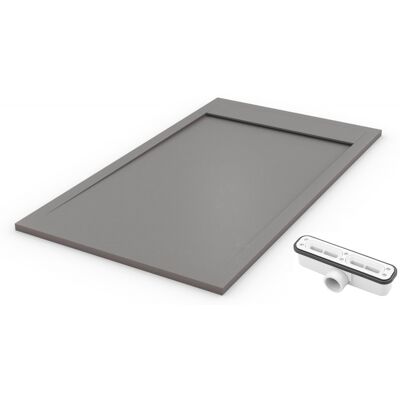 Pdd - Extra Flache Duschwanne Premium Ambiente Staubgrau Ral 7037 90x120 Pdd - Extra Flache Duschwanne Premium Ambiente Staubgrau Ral 7037 90x120