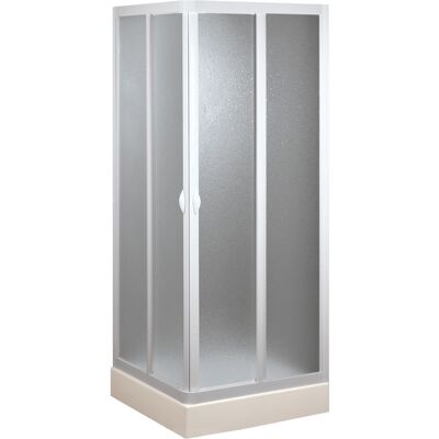 IDRALITE Schiebe-duschkabine Aus Acryl Mod. Venere H 190 Cm 100x100 Cm Mit Zentraler Öffnung IDRALITE Schiebe-duschkabine Aus Acryl Mod. Venere H 190 Cm 100x100 Cm Mit Zentraler Öffnung