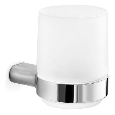Inda - Wand-glashalter Mito Chrom Glänzend/satiniertes Glas Inda - Wand-glashalter Mito Chrom Glänzend/satiniertes Glas