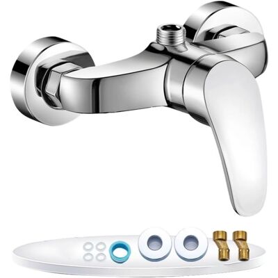 OEM Mischbatterie Für Warmwasserbereiter, G1/2-badarmatur, G1/2-mischarmatur, Temperaturregler Für Badezimmer, Einstellbarer Wasserdurchfluss OEM Mischbatterie Für Warmwasserbereiter, G1/2-badarmatur, G1/2-mischarmatur, Temperaturregler Für Badezimmer, Einstellbarer Wasserdurchfluss