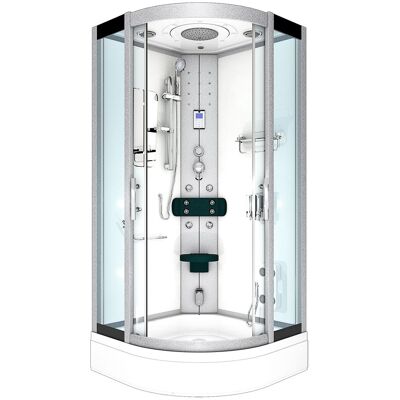 ACQUAVAPORE Dampfdusche Duschtempel Sauna Dusche Duschkabine D46-50t2-ec 90x90 Cm Mit 2k Scheiben Versiegelung ACQUAVAPORE Dampfdusche Duschtempel Sauna Dusche Duschkabine D46-50t2-ec 90x90 Cm Mit 2k Scheiben Versiegelung