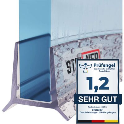Duschdichtung, 110cm, Glasstärke 5mm/ 6mm, Vorgebogene Pvc Ersatzdichtung Für Runddusche, Uk24-06 - Steigner Duschdichtung, 110cm, Glasstärke 5mm/ 6mm, Vorgebogene Pvc Ersatzdichtung Für Runddusche, Uk24-06 - Steigner