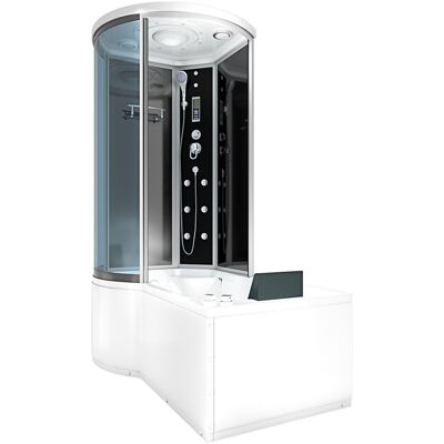 Acquavapore - Whirlpool Wanne Duschtempel Dusche Duschkabine K55-r31-wp 100x170 Cm Ohne 2k Scheiben Versiegelung Acquavapore - Whirlpool Wanne Duschtempel Dusche Duschkabine K55-r31-wp 100x170 Cm Ohne 2k Scheiben Versiegelung