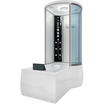 Acquavapore - Whirlpool Wanne Duschtempel Dusche Duschkabine K55-l03-wp 170x100 Cm Ohne 2k Scheiben Versiegelung Acquavapore - Whirlpool Wanne Duschtempel Dusche Duschkabine K55-l03-wp 170x100 Cm Ohne 2k Scheiben Versiegelung