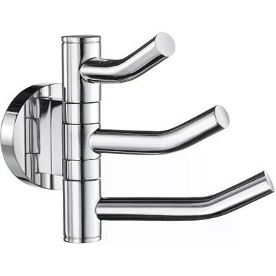 Smedbo Home - Schwenkbarer Dreierhaken, Verchromt Hk327 Smedbo Home - Schwenkbarer Dreierhaken, Verchromt Hk327