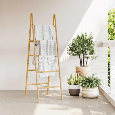 vidaXL Doppel-Handtuchleiter - Bambus 50 x 160 cm - Braun vidaXL Doppel-Handtuchleiter - Bambus 50 x 160 cm - Braun