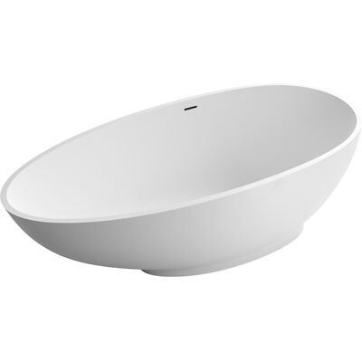 Bernstein Vigo Freistehende Badewanne aus Mineralguss - Weiß Matt - 150x75cm Bernstein Vigo Freistehende Badewanne aus Mineralguss - Weiß Matt - 150x75cm
