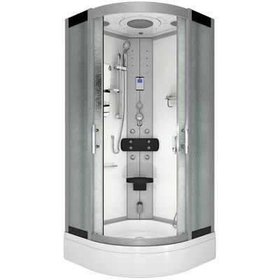 ACQUAVAPORE Dampfdusche Duschtempel Sauna Dusche Duschkabine D46-50m2-ec 90x90 Cm Mit 2k Scheiben Versiegelung ACQUAVAPORE Dampfdusche Duschtempel Sauna Dusche Duschkabine D46-50m2-ec 90x90 Cm Mit 2k Scheiben Versiegelung