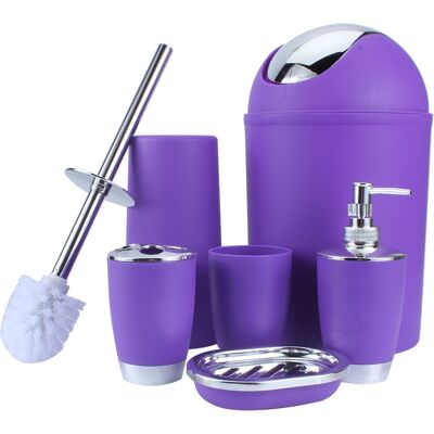 HEAT Seifenschale, Seifenspender, Seifenbecher, Zahnbürstenhalter, 6-teiliges Badezimmer-accessoire-set, Wc-organizer, Neues Set HEAT Seifenschale, Seifenspender, Seifenbecher, Zahnbürstenhalter, 6-teiliges Badezimmer-accessoire-set, Wc-organizer, Neues Set