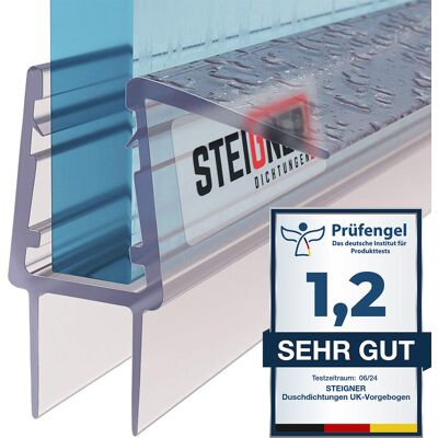 Duschdichtung, 40cm, Glasstärke 6/7 Mm, Gerade Pvc Ersatzdichtung Für Dusche, Uk20-06 - Steigner Duschdichtung, 40cm, Glasstärke 6/7 Mm, Gerade Pvc Ersatzdichtung Für Dusche, Uk20-06 - Steigner