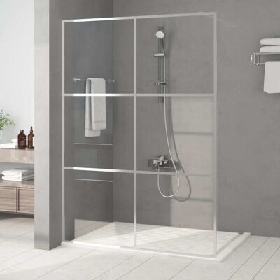 vidaXL Walk-in Duschwand Silber - 140x195 cm - Duschwand vidaXL Walk-in Duschwand Silber - 140x195 cm - Duschwand