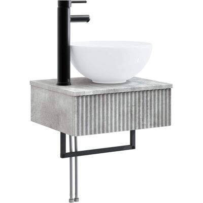 Maison Exclusive - Wandmontiertes Waschbecken Betongrau 40 X 35 X Maison Exclusive - Wandmontiertes Waschbecken Betongrau 40 X 35 X