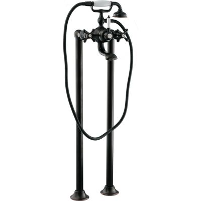 Paulgurkes - Standarmatur Nostalgie Schwarz Für Freistehende Badewannen Retro Antik Paulgurkes - Standarmatur Nostalgie Schwarz Für Freistehende Badewannen Retro Antik